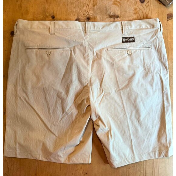Heybo Outdoors Augusta Chino Shorts XXL Stone NWT - Picture 8 of 8